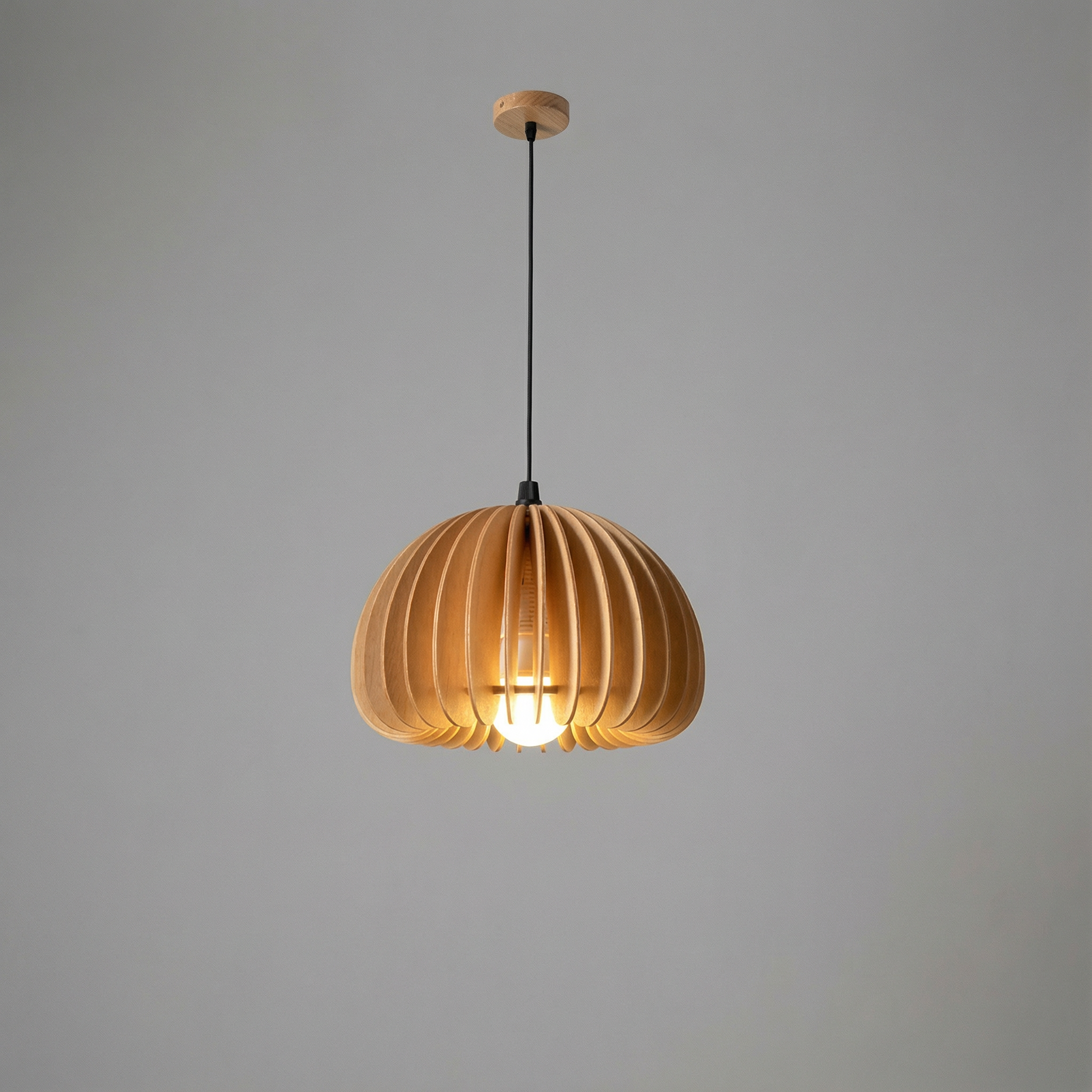 Akira Retro Wooden Pendant Light