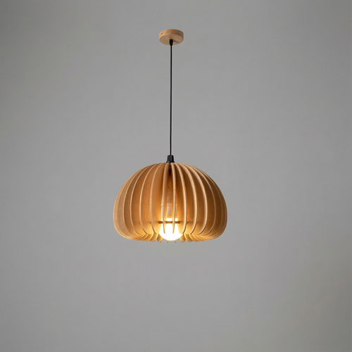 Akira Retro Wooden Pendant Light