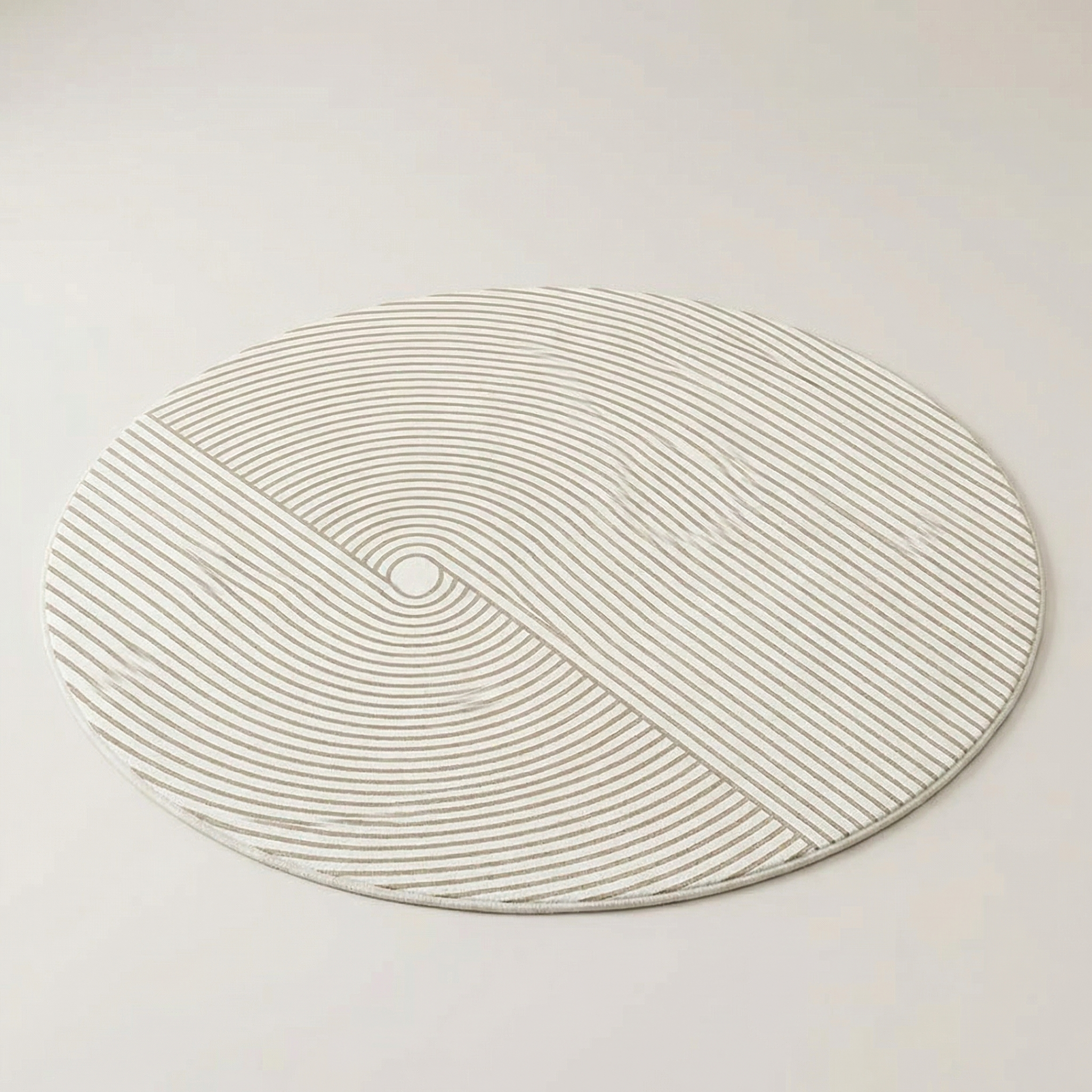 Round Cashmere Area Rug – Modern Soft Floor Carpet for Living Room, Bedroom & Home Office Chair Mat