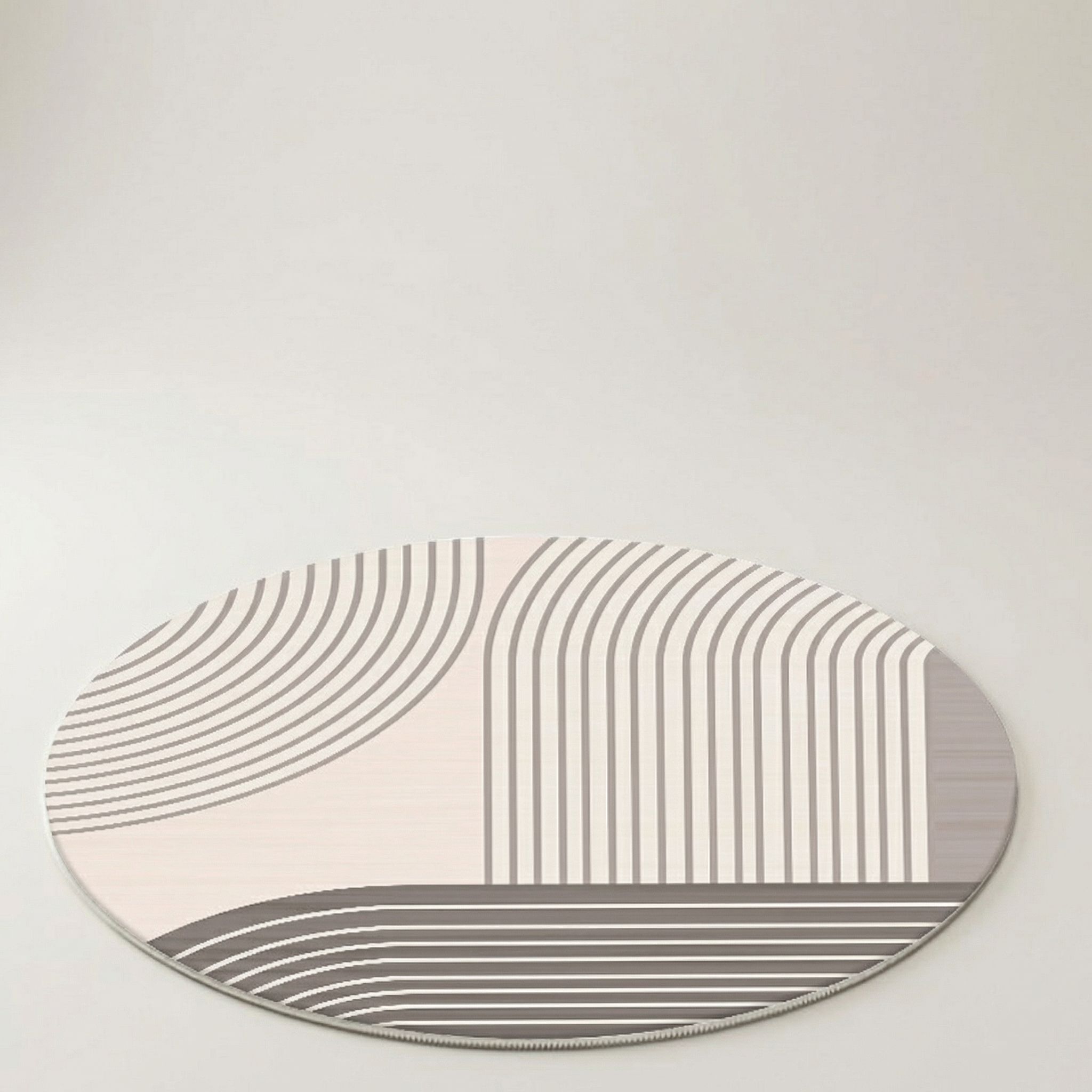 Round Cashmere Area Rug – Modern Soft Floor Carpet for Living Room, Bedroom & Home Office Chair Mat
