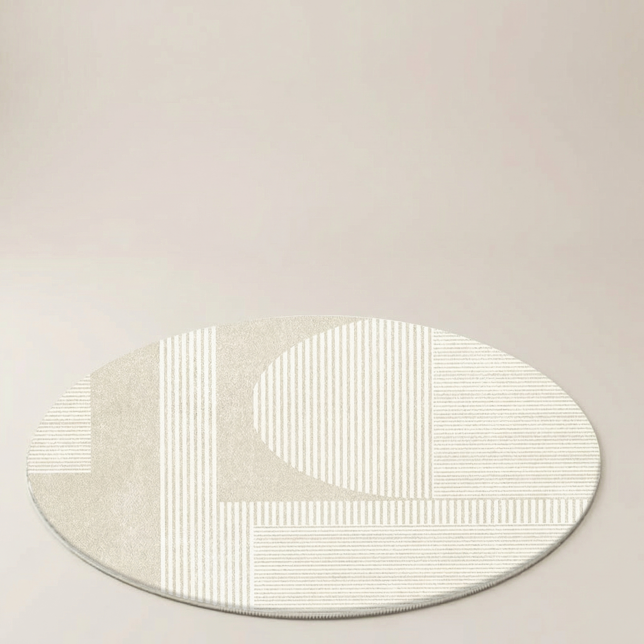 Round Cashmere Area Rug – Modern Soft Floor Carpet for Living Room, Bedroom & Home Office Chair Mat