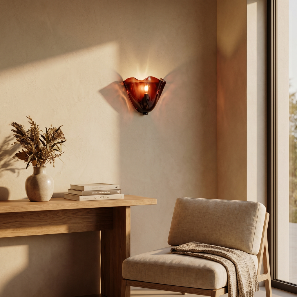 Wabi-Sabi Glass Wall Sconce