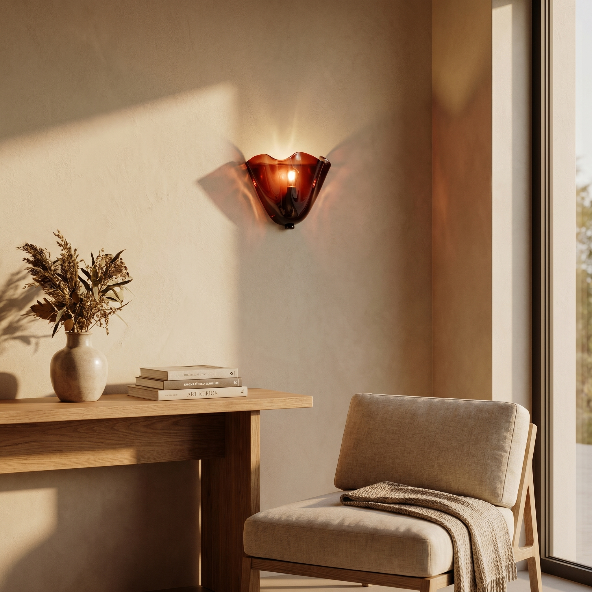 Wabi-Sabi Glass Wall Sconce