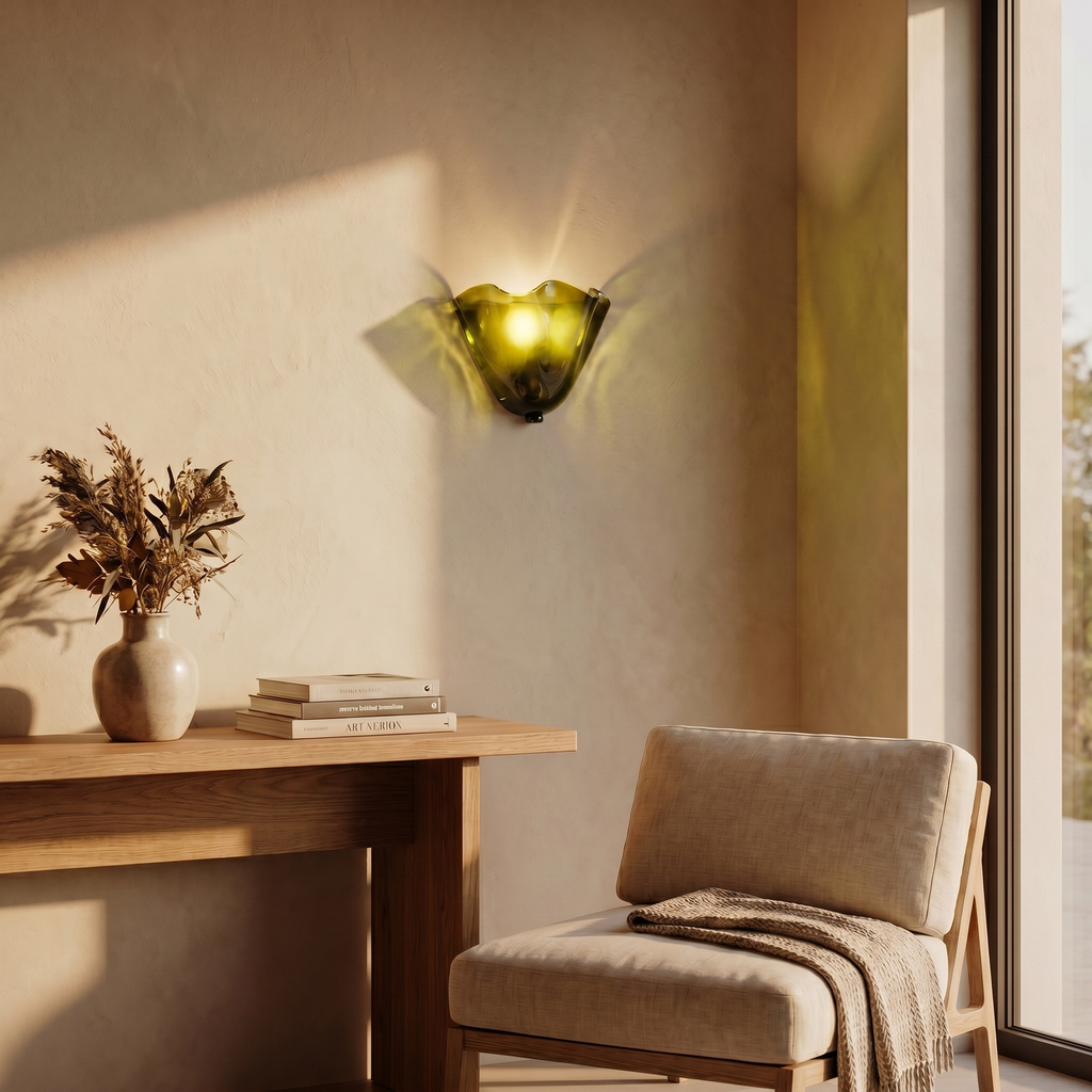 Wabi-Sabi Glass Wall Sconce