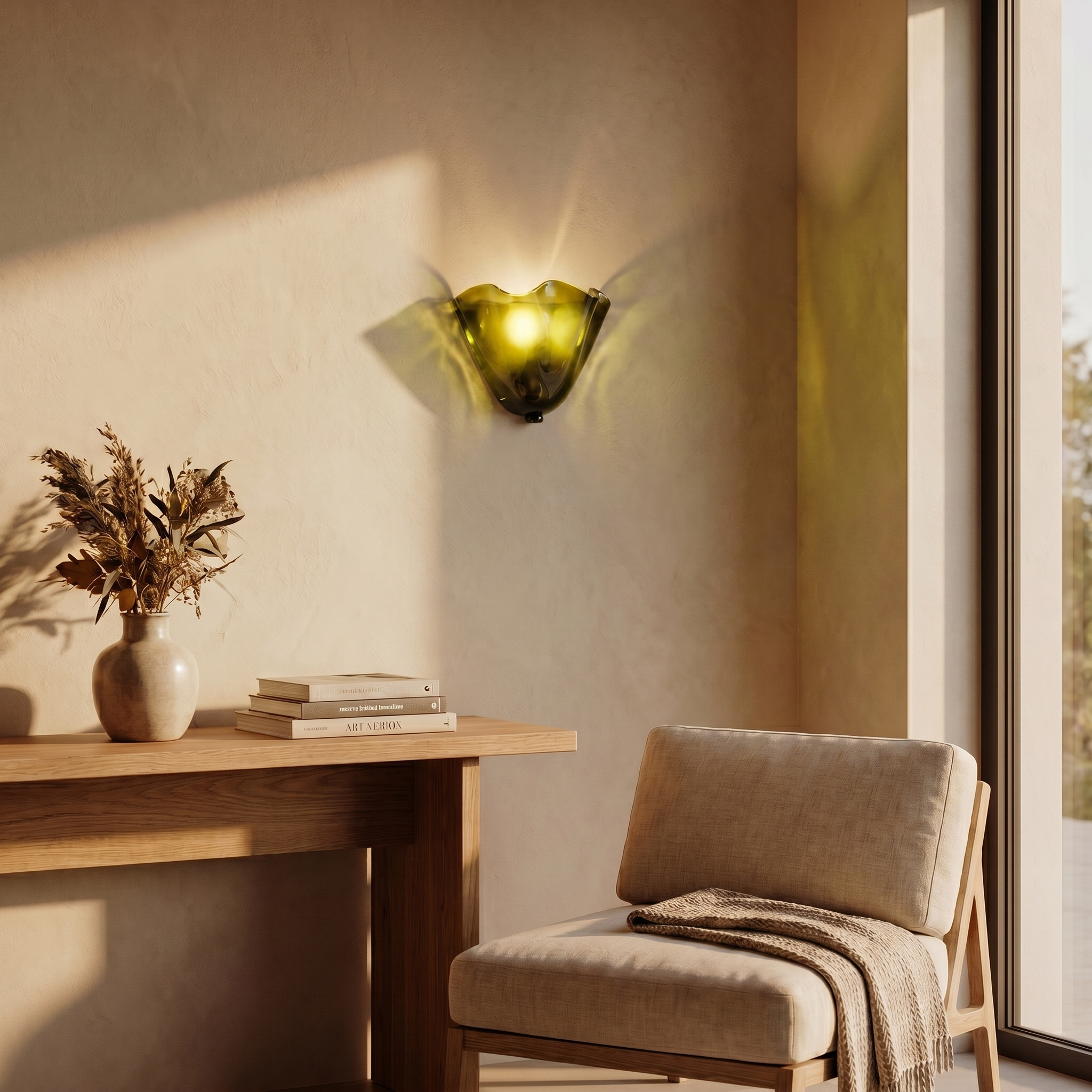 Wabi-Sabi Glass Wall Sconce
