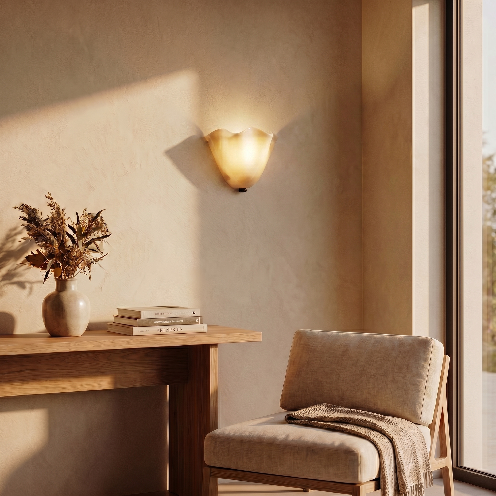 Wabi-Sabi Glass Wall Sconce