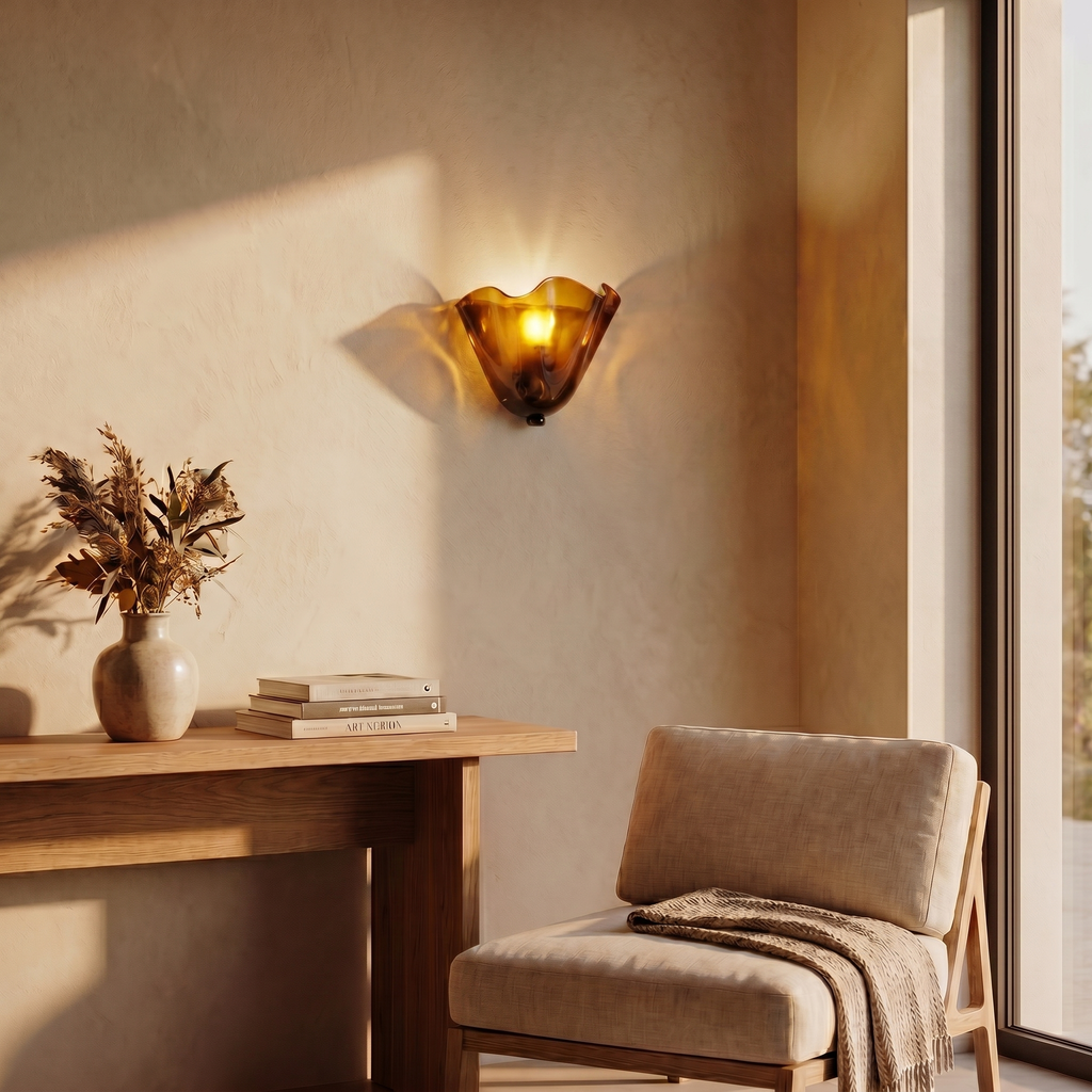 Wabi-Sabi Glass Wall Sconce
