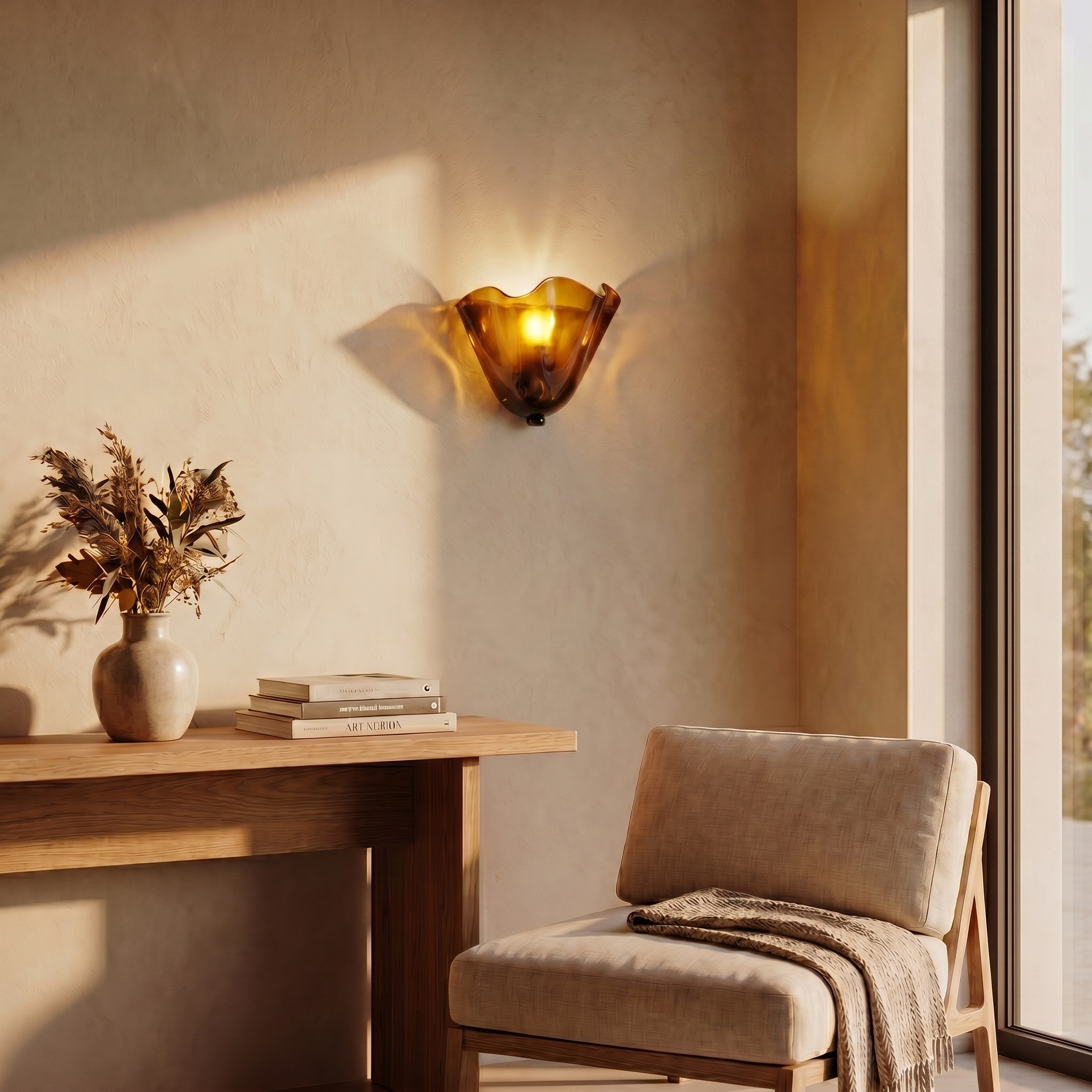 Wabi-Sabi Glass Wall Sconce